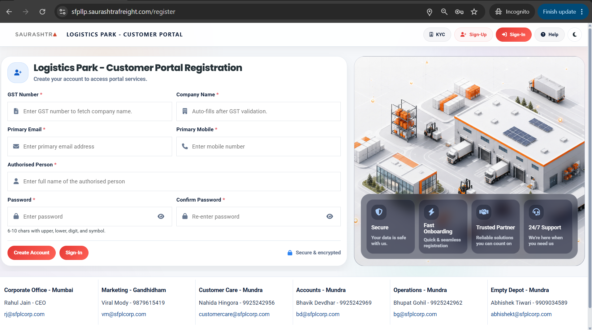 Sign-Up Registration Form