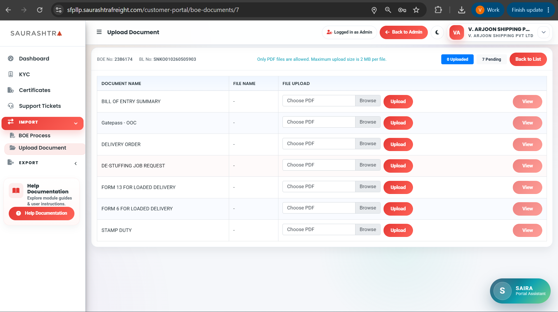 Document Attachments Preview